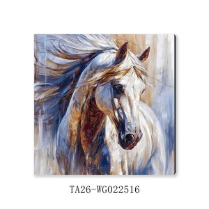 Dipinto a Olio Realistico <span class=keywords><strong>di</strong></span> <span class=keywords><strong>Cavalli</strong></span>, Arte Murale Dipinta a Mano su Tela <span class=keywords><strong>di</strong></span> Maestosi <span class=keywords><strong>Cavalli</strong></span> Bianchi per Soggiorno e Arredamento Casa - Product Image 5