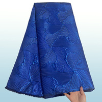 Nouveau Design Noir Tissu Brocart Dentelle Française Africaine pour Robe de Mariage Vente en Gros Tissus de Dentelle Damassée Nigériane