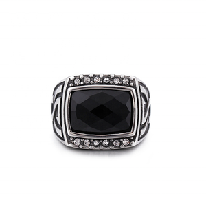 Haute qualité 925 en argent Sterling bague pour hommes bijoux fins luxe Hip Hop <span class=keywords><strong>Rock</strong></span> Style prix <span class=keywords><strong>de</strong></span> gros pour mariage et fête - Product Image 2