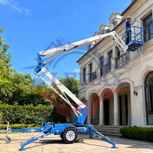 Nacelle élévatrice remorquable haut de gamme à double alimentation, certifiée CE, pour opérations en hauteur de 16 à 24 m, la plus grande pour usage humain - Product Image 4