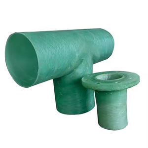 Té FRP résistant aux produits chimiques Té de pipeline GRP pour la ramification de tuyaux de processus industriel - Product Image 1