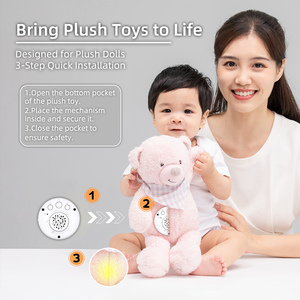 Dispositif portable de thérapie du sommeil en gros en vrac <span class=keywords><strong>Capteur</strong></span> de cri automatique Haut-parleur de <span class=keywords><strong>bruit</strong></span> <span class=keywords><strong>blanc</strong></span> pour jouets en <span class=keywords><strong>peluche</strong></span> - Product Image 5