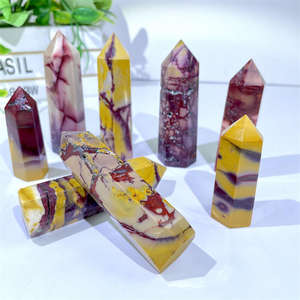 Vente en gros de cristaux de jaspe Mookaite naturels, pierres précieuses énergétiques Reiki pour la méditation et la décoration de la maison - Product Image 1