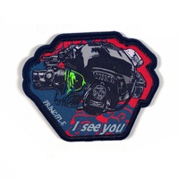 Patch décoratif tactique en velcro brodé, badge moral pour sac à dos, veste, chapeau, patch décoratif personnalisé à boucle et crochets