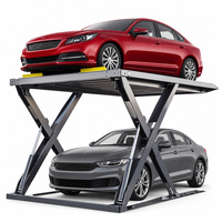 Plateforme de stationnement automatique à ciseaux pour ateliers de detailing automobile et ateliers de réparation rapide