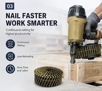Bobine à vis en acier robuste de haute qualité, durable pour le travail du bois, avec capuchon métallique et anneau de tige en spirale lisse, vente directe usine