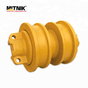 Rouleau de chenille à double bride durable et traité thermiquement pour chenilles de bulldozer D6M D6K, adapté aux travaux de terrassement - Product Image 5