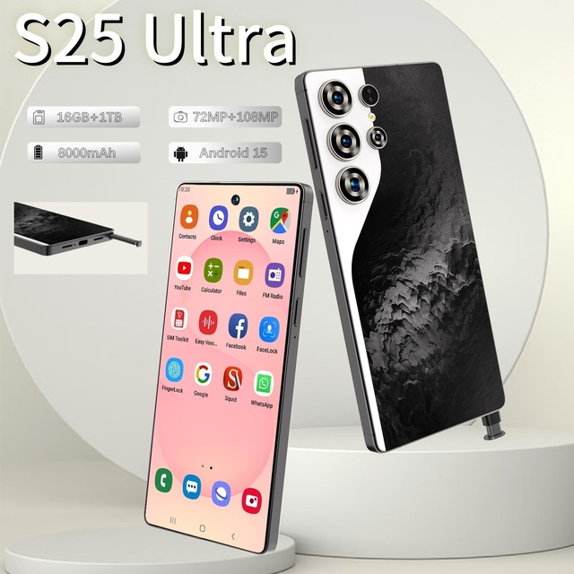 New Cross-border S25 Ultra Mobile Phone 16 1T Global Smartphone Source Factory Price Wholesale TK Can Be Sent on Behalf