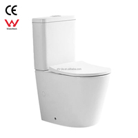 JETMAN Style moderne de haute qualité pas cher double chasse deux pièces en céramique toilette sanitaire pour salle de bain S-Trap WC Compatible