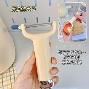 Éplucheur crémeux pour fruits et légumes, facile à nettoyer avec lame tranchante, outil de cuisine domestique, fabriqué à Yiwu - Product Image 1