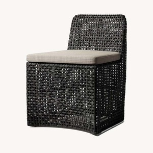 Ensemble de table et chaises de salle à manger d'extérieur en aluminium moderne, mobilier de jardin en rotin pour patio, école, entrepôt ou hôtel, idéal pour la cuisine - Product Image 2