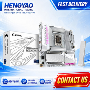 Carte mère Intel B860 LGA1851, compatible avec les processeurs Intel Ultra, B860M AORUS ELITE WIFI6E, couleur blanc glace, DDR5, Micro-ATX - Product Image 1