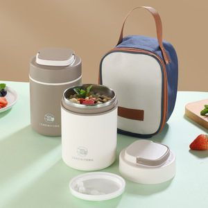 Lemeiriyong Portable <b>Insulated</b> Stainless Steel <b>Lunch</b> <b>Box</b> 500ml With Seal Lid For Office Workers And Students - Product Image 2