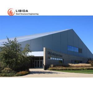 Suministro de fábrica Estructura de acero prefabricada de construcción rápida Almacén de pasillo deportivo de baloncesto con diseño personalizado - Product Image 5