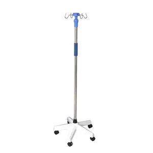 M-IV1 Collapsible Hanging Saline IV Pole Stand Drip Stand for