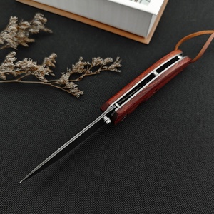 มีดพับขนาดเล็ก Damascus น้ำหนักเบา สำหรับพกพา ใช้งานได้หลากหลาย เหมาะสำหรับกิจกรรมกลางแจ้ง ใช้สำหรับล่าสัตว์ มีดพับ EDC - Product Image 5