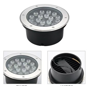 18W IP67 al aire libre impermeable empotrado piso redondo Led cubierta jardín enterrado <span class=keywords><strong>luz</strong></span> subterránea enterrada - Product Image 3