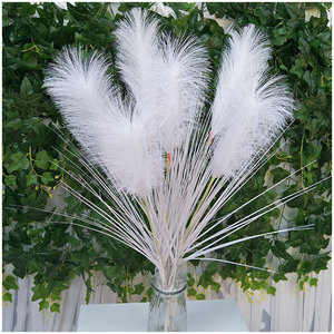 Flores Artificiales Queyiyi, Caña de Paja Artificial de 80 cm, Blanca, Decoración de Interiores, Decoración del Hogar, Accesorios de Fotografía - Product Image 5