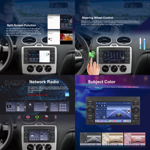 Autoradio Android 7\" Podofo per <span class=keywords><strong>Ford</strong></span> Transit Fiesta <span class=keywords><strong>Focus</strong></span> Galaxy Mondeo Fusion <span class=keywords><strong>Kuga</strong></span> con Carplay/Android Auto Wireless/WiFi/GPS OEM - Product Image 3