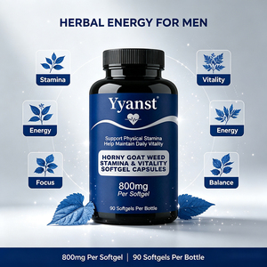 Gélules de 800mg de Horny Goat Weed pour l'endurance et la vitalité (90 pièces) – Soutient l'endurance physique et aide à maintenir la vitalité quotidienne pour les hommes - Product Image 3
