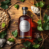 Étiquettes Métalliques Personnalisées pour Bouteilles de Vin, de Luxe, en Feuille d'Aluminium Doré Gaufré pour Vin Rouge et Whisky
