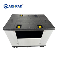 1250*850mm Zware, opvouwbare, inklapbare plastic Gaylord-palletbox