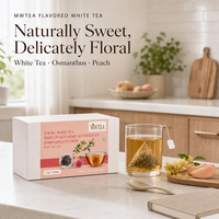 Sachets de thé blanc aromatisé MWTEA, thé pyramidal à l'osmanthus et à la pêche, 2,5 g x 30, boîte de vente au détail pour la santé