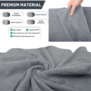 Eco2 Mới Đến Sợi Nhỏ Terry Vải Tùy Chỉnh Siêu Thấm Khăn Bãi Biển Nhanh Chóng Khô Mồ Hôi Khăn Nhẹ Hơn Du Lịch Khăn - Product Image 3