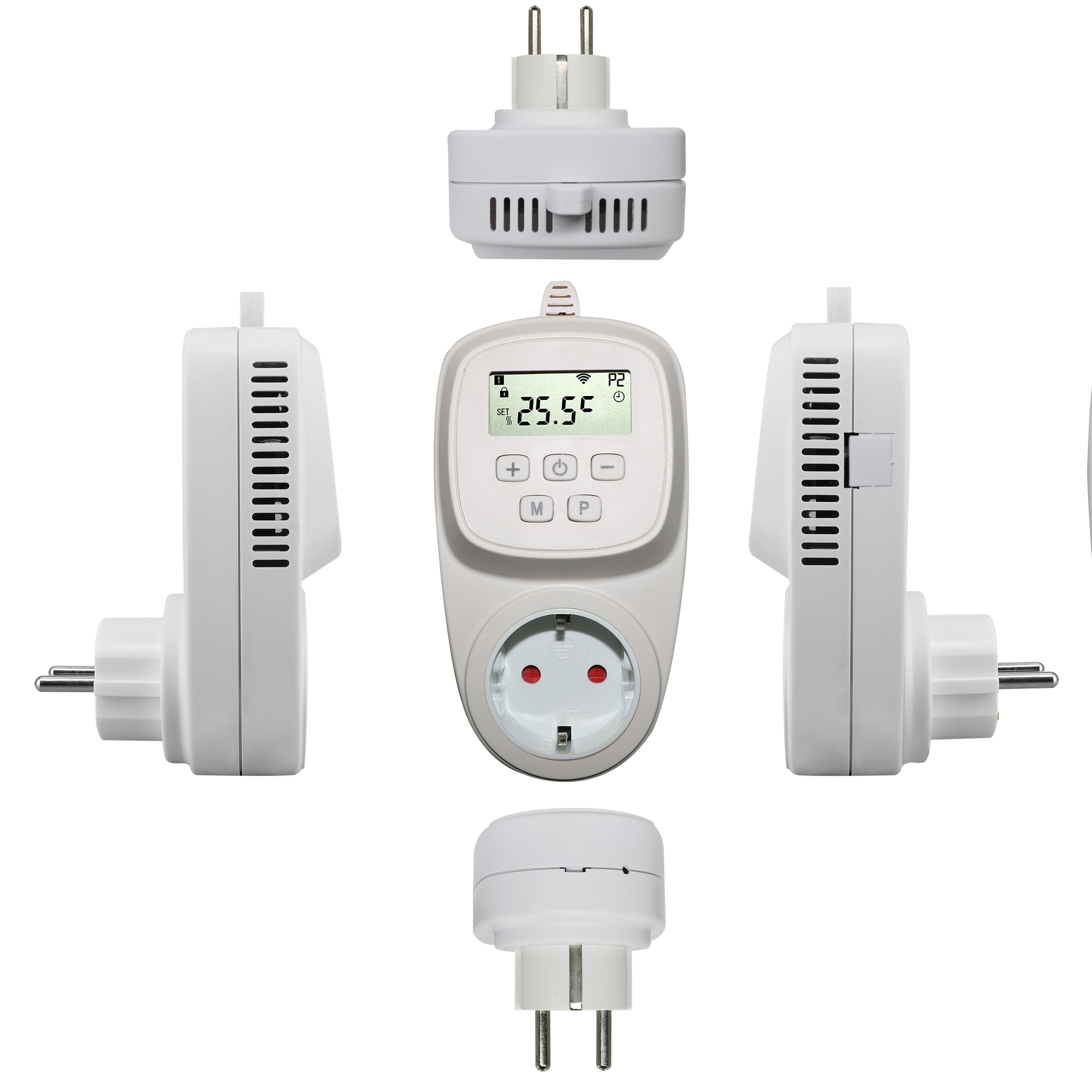 Wifi Smart Thermostat Plug for Heater with Phone/alexa Remote Control Tuya App