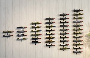 Estante moderno para vino montado en la pared de 9 botellas, toallero colgante de Metal para el hogar, oficina, dormitorio, sala de estar y baño - Product Image 2