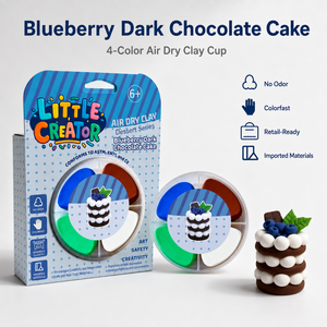 Dessert Series Air Dry Clay Kit 4-Color Cup Retail Hang Tab <b>Kids</b> DIY Craft Gift OEM Custom Wholesale - Product Image 2