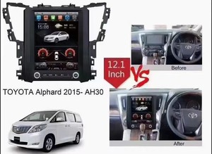 สำหรับ Toyota Alphard A30 ปี 2013-2020 หน้าจอ Tesla วิทยุติดรถยนต์ GPS หน้าจอสัมผัส 12 นิ้ว มัลติมีเดีย Android12 เครื่องเล่นเสียงรถยนต์ Dvd - Product Image 5