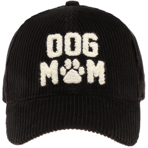 Casquette de baseball 5 panneaux pour homme, 100 % coton, velours côtelé, broderie 3D en chenille, motif à pois, boucle métallique réglable - Product Image 4