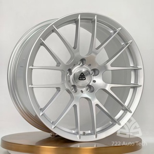 Jantes 722Auto monobloc forgées finition argent mat à dégradé de couleur 19 20 21 22 pouces 5x112 5x120 pour <span class=keywords><strong>BMW</strong></span> M3 M4 M5 Mercedes AMG Audi <span class=keywords><strong>RS</strong></span> - Product Image 4