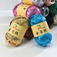 Tshirt Yarn Metallic Mixed-color Eco-friendly Polyester T-shirt Yarn, Used for Handmade Bags Tee Shirt Yarn
