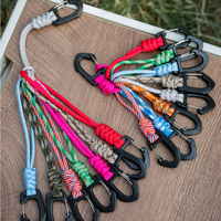 Cordon de clé de voiture avec design personnalisé DIY : Porte-clés tressé à la main, sangle de transport, porte-clés en cordon de parapluie
