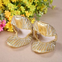Chaussures plates pliables pour femmes, chaussures de danse du ventre, pantoufles pliables pour l'intérieur, chaussures de danse du ventre et de ballet pour filles et femmes