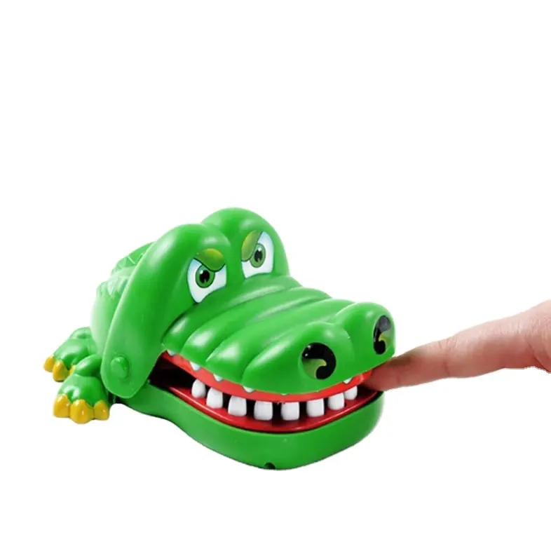 Gros Crocodile vert créatif Animal bouche dentiste morsure doigt jeu pour les enfants jouent drôle Prank fête jouets