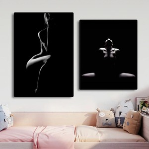 Sexy ragazza calda donna nuda corpo tela Poster <span class=keywords><strong>di</strong></span> arte moderna sensuale modello <span class=keywords><strong>di</strong></span> immagine nudità pittura murale stampa decorazione bagno - Product Image 5
