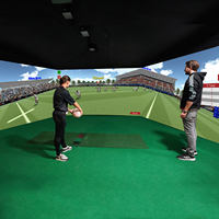 Simulateur sportif commercial d'intérieur pour l'entraînement au golf, au basketball, au football et au baseball