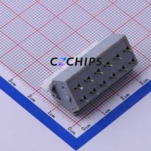 KF243-5.0-6P Spring Terminal Block Through hole Component (THT),P=5mm Connector 5mm 6P 6 17A - Product Image 2