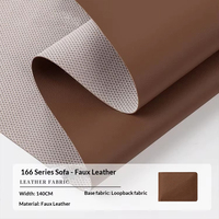 Tissu robuste imperméable, résistant aux rayures et à l'usure, en PVC synthétique pour canapé et intérieur de voiture, 0,6 mm, 166