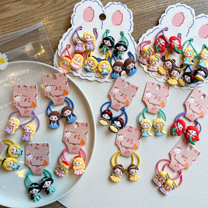 Elastici per Capelli Colorati per Bambini, Design Principessa, Senza Danni ai Capelli - Product Image 5