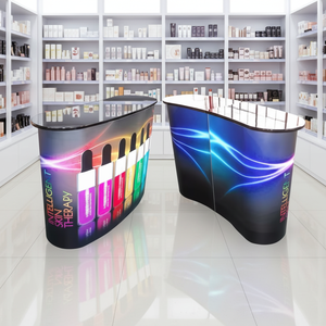 High Quality <strong>Pop</strong> <strong>up</strong> Table Foldable Aluminum Custom Promotion Counter Table Display <strong>Stand</strong> <strong>Pop</strong> <strong>up</strong> Counter - Product Image 1