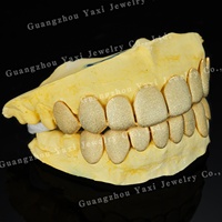 Grillz dentaire mat 100% personnalisé en usine, en argent sterling S925 et or jaune massif 10K 14K 18K, style Hip Hop, unisexe, tierce marque
