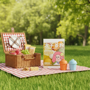 Capsula di Tè Bianco al Litchi Portatile per Infusione a Freddo, Tè Istantaneo in Polvere Liofilizzata, Leggero e Facile da Preparare - Product Image 3