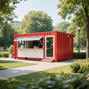 Casa Contenedor Prefabricada de 20 pies para Tienda, Bar, Cocina y Restaurante al Aire Libre 2025, con Cafetera y Máquina de Hielo - Product Image 1