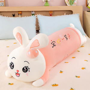 Boneka kelinci lucu bantal kaki tidur panjang mainan mewah dicuci dan selimut untuk anak-anak hadiah ulang tahun wanita sempurna - Product Image 6