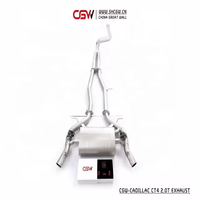 Tubos de Escape Catback con Válvula de Sonido Perfecto y Material Premium para Cadillac CT4 2.0T MY 2019 al Presente