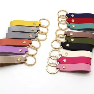 Custom Logo Printed Bsbh Wholesale Personalized Laser <b>Engraving</b> Logo Metal <b>Ring</b> Holder Pu Leather <b>Key</b> Chains - Product Image 3